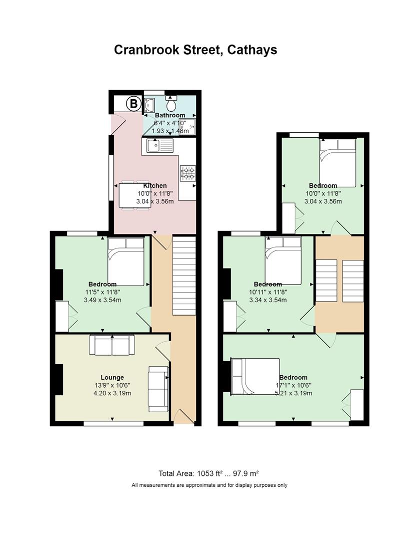 Floorplan for Cranbrook Street, Cathays